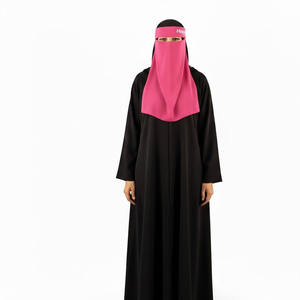 Nouveau Niqab Hijab en Chiffon Imprimé 10 Couleurs, Jilbab Instantané, Masque de Prière Carré Tendance pour Musulmanes, Style Estival - Product Image 6