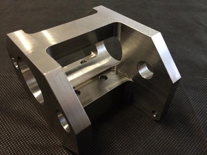 CNC machined <b>mounting</b> bracket / housing <b>block</b> with a semi-cylindrical saddle (bearing seat - Product Image 3