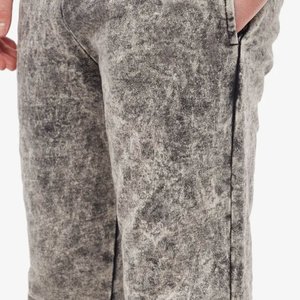 Pantalon Harem en Coton Éponge Tie-Dye, Taille Élastique, Coupe Ample, Longueur Intégrale, Joggers Décontractés avec Bords Effilochés, Style Printemps - Product Image 4
