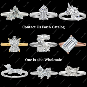 Bague de fiançailles solitaire en argent sterling 925 plaqué or 18 carats avec diamant de laboratoire de 1,0 carat certifié GIA IGI, main de Hamsa, cadeau - Product Image 6