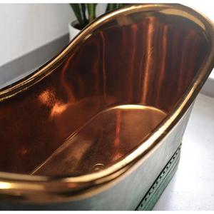 Baignoire de luxe en cuivre robuste avec une construction solide pour des performances durables et une salle de bain élégante et haut de gamme - Product Image 4