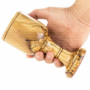 Acacia wooden goblet red wine drinking glass wood champagne goblets eco-friendly glassware From Falak World Export - Product Image 1