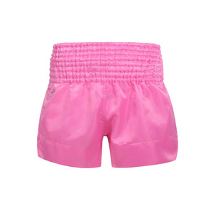 Pantalones Cortos de Muay Thai y Kick Boxing Personalizados de Tallas Grandes, Estilo Urbano, Diseño Sólido, 100% Poliéster Satinado, Impresión por Transferencia de Calor - Product Image 3