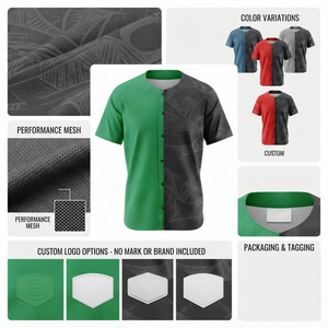 Custom Button Down Baseball Jersey Men's Plus Sizes Sleeveless <b>Polyester</b>/Cotton Breathable Quick Dry Custom Logo Positions - Product Image 6