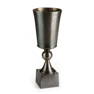 Modern Handmade Metal Flower Vase Luxury Home Décor Centerpiece for Dining <b>Table</b> Coffee <b>Table</b> <b>Console</b> Shelf Bedroom and Living - Product Image 1