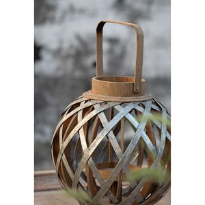 Lanterna Decorativa in Legno con Manico per Interni ed Esterni, per Casa, Giardino e Matrimoni, Portacandele e Contenitori in Legno di Qualità - Product Image 6
