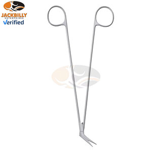 Ciseaux vasculaires manuels De Bakeiy en acier inoxydable, instruments médicaux de précision, pointe angulaire tranchante, chirurgicaux professionnels - Product Image 2
