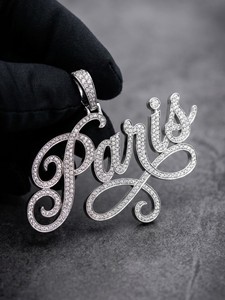Collier Pendentif Lettre en Argent avec Diamant et Perle d'Eau Douce la Plus Demandée, Certifié IGI, Unisexe, Cadeau d'Anniversaire, Idéal pour Soirées, Style Luxe - Product Image 4