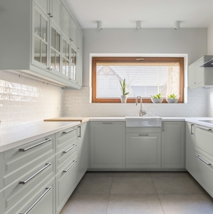 Muebles de Cocina Modulares JY, Encimera de Mármol, Diseño Europeo, Estilo Shaker, Juego Completo Personalizado, Ecológico, Resistente al Fuego, MDF - Product Image 1
