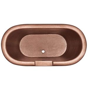 Bañera Ovalada de Metal con Patas de Cobre Antiguo, con Grifo Montado en el Borde, para Baño o Baño de Hielo - Product Image 5