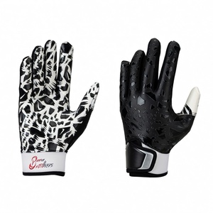 Custom Made Athletic Training Gloves Personalized American Football Receiving Gloves with Silicone Grip Premium Quality Product - Product Image 2