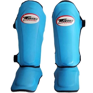 Espinilleras Dobles Profesionales Ligeras de Protección para Kickboxing, Entrenamiento, Marco de Aluminio, Todas las Estaciones, Color Personalizado, Cuero PU - Product Image 1
