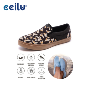 Zapatos planos sin cordones, repelentes al agua, para caminar, para mujer. - Product Image 1