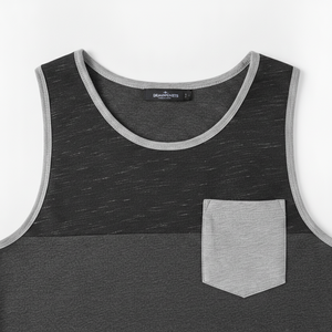Débardeur en coton sans manches pour homme, coupe ajustée, col rond, vêtement de sport respirant - Product Image 2