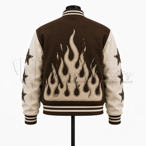 Veste universitaire personnalisée pour homme, veste Letterman, veste bomber en laine avec patchs brodés, veste de baseball personnalisée - Product Image 2