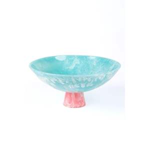 Bol de service à salade en résine polie, écologique, avec incrustations, style américain, pour mariage - Product Image 6