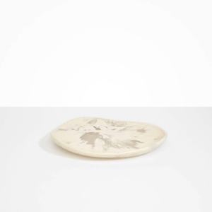 Assiette à salade en porcelaine blanche, plat irrégulier, vaisselle en résine, logo personnalisé pour la maison, l'hôtel et la restauration - Product Image 5