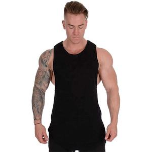 Wholesale Men Gym Tank <b>Top</b> Muscle Gym Singlet Vest Bodybuilding Fitness Workout Training Shirt Custom Gym Stringer Vest for Men - Product Image 4