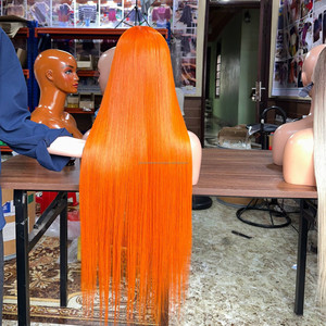 Long <b>Human</b> Hair <b>Wig</b> Smooth Straight Lace Front Vietnamese Raw Hair Full Head <b>Wigs</b> - Product Image 1
