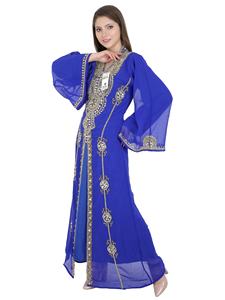 Dernière collection d'abayas tendance de style Dubaï, abayas modestes, longues kaftans brodées, robe abaya, vêtements musulmans traditionnels, accessoires - Product Image 6