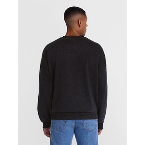 Sudadera Unisex Negra de Cuello Redondo, Corte Regular, Sin Forro, Transpirable, 180g, Informal, para Otoño, 100% Algodón Tejido - Product Image 3