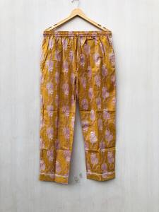 Conjunto de Pijama de Manga Larga 100% Algodón con Estampado de Tigre Personalizado en Color Amarillo para Mujer a Precio de Mayoreo - Product Image 5