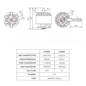 มอเตอร์ BLDC Original Micro Mini 1106 4500KV 6000KV CW แบบไร้แปรงถ่าน สำหรับโดรน FPV RC โดรนฟรีสไตล์ มัลติคอปเตอร์ และอะไหล่เครื่องบิน - Product Image 6