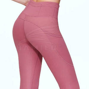 Leggings de Yoga para Hombre de Alta Calidad 2024, Diseño Personalizado, Patrón Sólido, Pantalones Ajustados, Cintura Elástica, Cierre Sin Costuras, Spandex/Nylon - Product Image 6