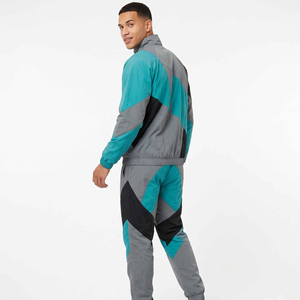 Conjunto Deportivo Personalizado para Hombre, Chaqueta Impermeable para Correr, Pantalones Deportivos Holgados, Estilo Urbano Vintage, Cortavientos - Product Image 1
