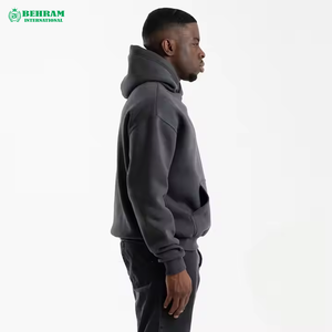 Sudadera con capucha de alta calidad, 400 g/m², 100 % algodón, sin cordones, con hombros caídos, estilo holgado, ecológica. - Product Image 6