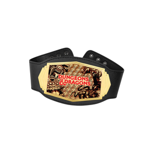 NUEVO Cinturón de Campeonato de Dungeons & Dragons con Texto y Diseño Personalizados, Cinturón Premium Negro y Dorado para Fanáticos y Coleccionistas - Product Image 6