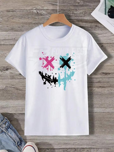 เสื้อยืดกีฬาฤดูร้อนสำหรับผู้ชาย ระบายอากาศได้ดี ผ้าฝ้ายแท้ สวมใส่สบาย ทรงหลวม แขนสั้น มีโลโก้ด้านหน้า ใส่ได้ทุกฤดู - Product Image 2