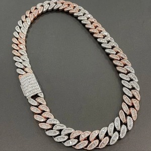 GRA Certified Hip Hop VVS Moissanite Diamond Baguette Cuban <b>Chain</b> <b>Iced</b> Out Miami Cuban Link <b>Chain</b> for Men_women - Product Image 4