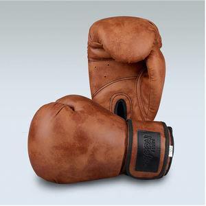 Gants de boxe MMA Sanda professionnels en cuir véritable de qualité supérieure, imperméables, logo personnalisé, évacuation de l'humidité, respirants - Product Image 2