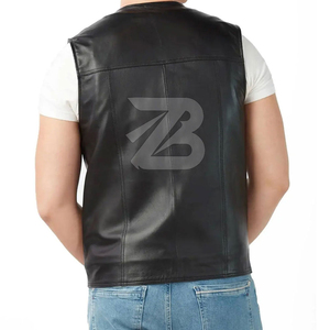 Gilets et vestes pour hommes sur mesure, prix de gros, gilet en cuir pour hommes de haute qualité, respirant - Product Image 6