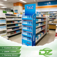 Présentoir de sol pliable pour préservatifs, en PVC, pour pharmacie et vente au détail, présentoir discret pour soins personnels, présentoir de point de vente