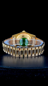 Reloj de alta calidad con bisel de diamantes en oro rosa, modelo Presi con bisel de diamantes Moissanite de gran tamaño, función automática de día y fecha. - Product Image 4