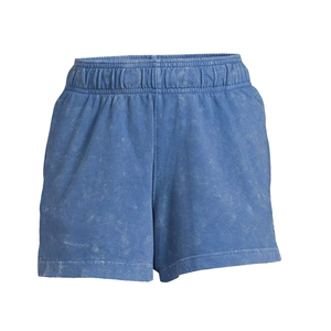 Nouvelle Arrivée Shorts Femme en Molleton Bouclette, Pantalon Uni, Jogger Streetwear, Effet Délavé Soleil, Vintage, Délavé à l'Acide - Product Image 1