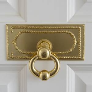 Timbre de Puerta Metálico Esculpido Artístico Moderno con Instalación de Tornillos para Puertas de Entrada, Diseño Resistente a Insectos y Duradero - Product Image 4