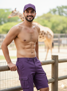 กางเกงขาสั้นคาร์โก้ผู้ชายสำหรับฤดูร้อน กางเกงขาสั้นคาร์โก้ลำลองสไตล์ไฮสตรีทเหนือเข่า ผ้าฝ้าย กางเกงขาสั้นซาฟารีสำหรับผู้ชาย - Product Image 6