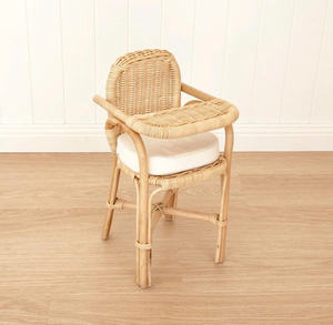 Adorable chaise de poupée en rotin, chaise jouet en osier naturel, mini-meuble pour enfants, siège décoratif pour poupée, jouet de jeu d'imitation, décoration bohème pour chambre d'enfant - Product Image 4