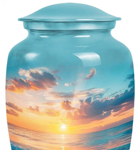 Wholesale Metal Cremation Urns for Adult Human <b>Ashes</b> Modern Design Funeral Supplies Casket Memorial <b>Keepsake</b> - Product Image 3