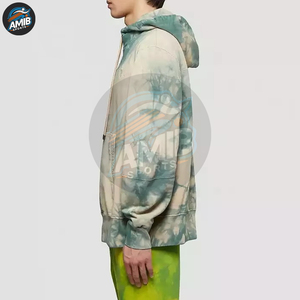 Nouveaux sweats à capuche pour hommes au design tie-dye tendance, personnalisables, en coton mélangé de haute qualité avec couleur tie-dye personnalisée - Product Image 3