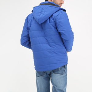 Custom Logo Graphic Design Printed Funnel Neck <b>Zip</b> <b>up</b> Men Winter Thick Warm Bubble Puffer <b>Jacket</b> - Product Image 4