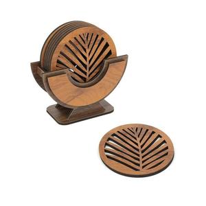 Diseños de madera natural disponibles en posavasos de madera, hermosos y modernos. - Product Image 6