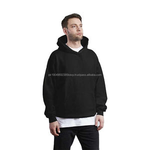 Sin cuerdas Sudaderas con capucha de alta calidad para hombres 500GSM Heavyweight Pullover French Terry 100% Sudaderas con capucha y sudaderas de algodón para hombres - Product Image 4