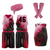 Kit d'uniformes d'équipe de basketball personnalisés de haute qualité avec sac à dos et accessoires sportifs