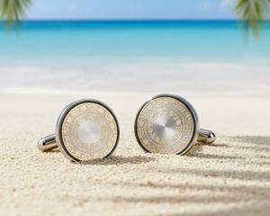 Mancuernillas Personalizadas de Lujo para Hombre |   Mancuernillas de Acero Inoxidable y Plata de Ley 925 |   Joyería al por mayor para puños de camisa de negocios y bodas - Product Image 4