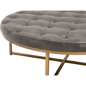 Latest New Best Modern Design New Indian Patchwork <b>Pouf</b> Ottoman <b>Blue</b> Patchwork Round <b>Pouf</b> Floor Seating - Product Image 4