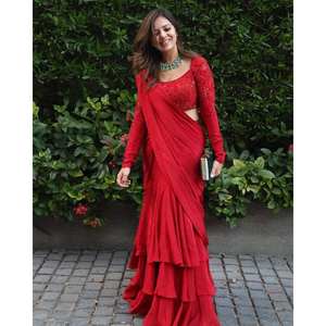 Hermoso Sari Lehenga listo para usar para fiestas Ropa de rendimiento - Product Image 5